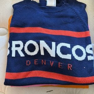 Men's Denver Broncos Blue Crewneck Sweater